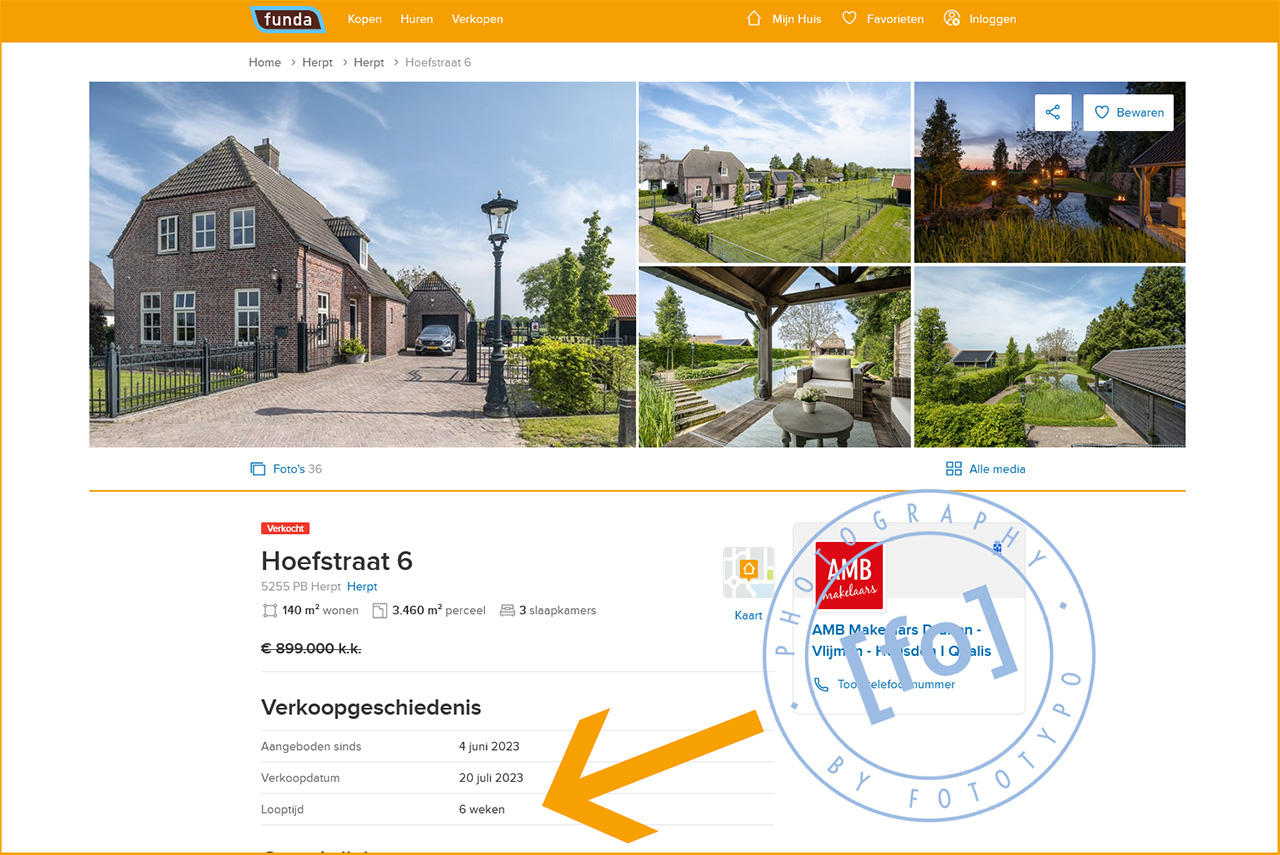 funda vlot verkocht | woningfotografiefototypo | Herpt Hoefstraat