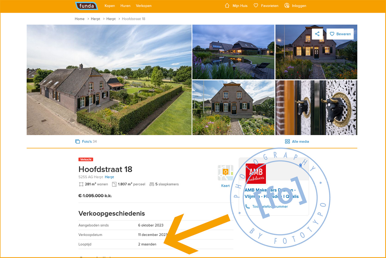 funda vlot verkocht | woningfotografiefototypo | Herpt Hoofdstraat