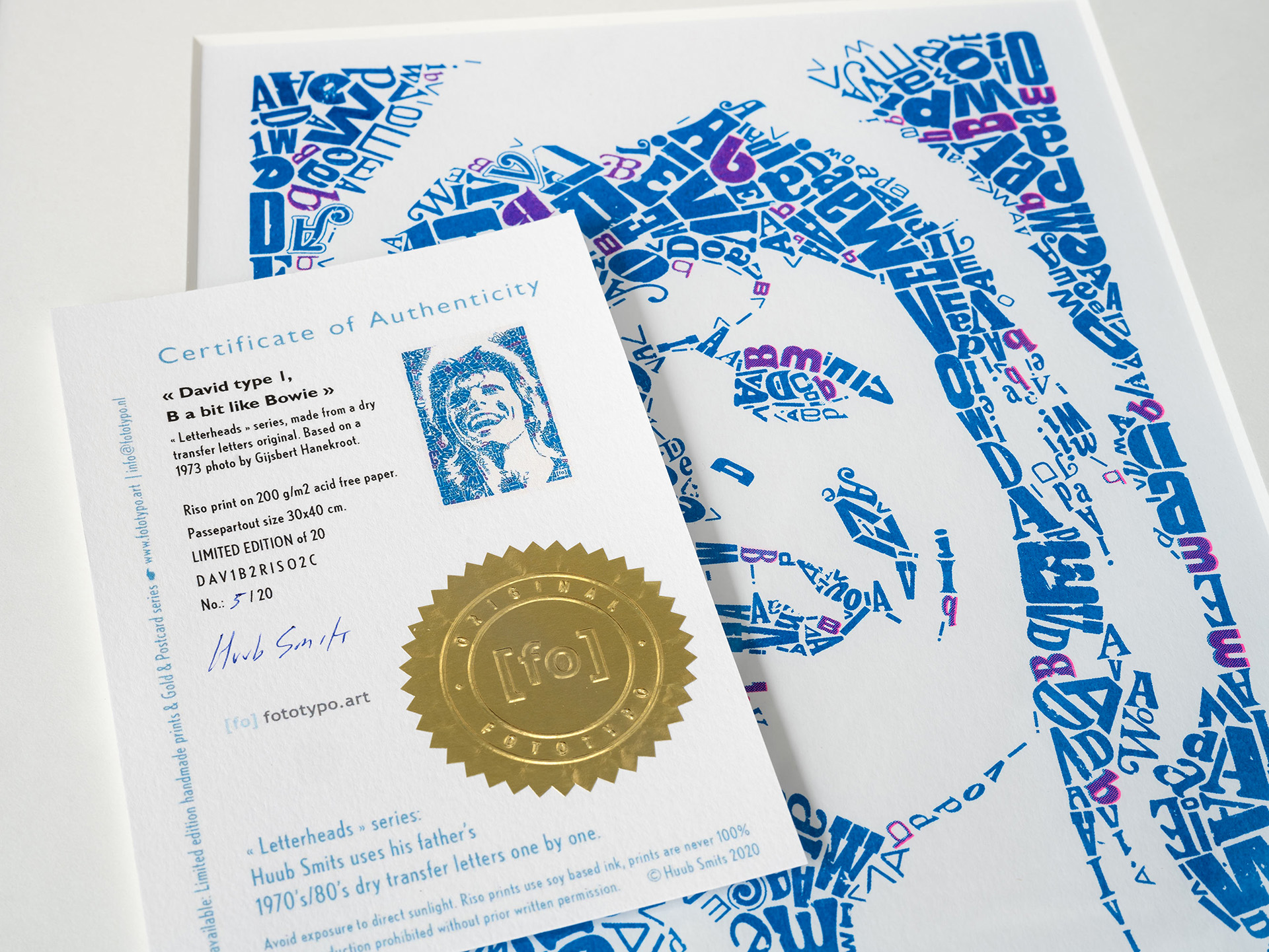 certificaat | Letterhead B a bit like Bowie