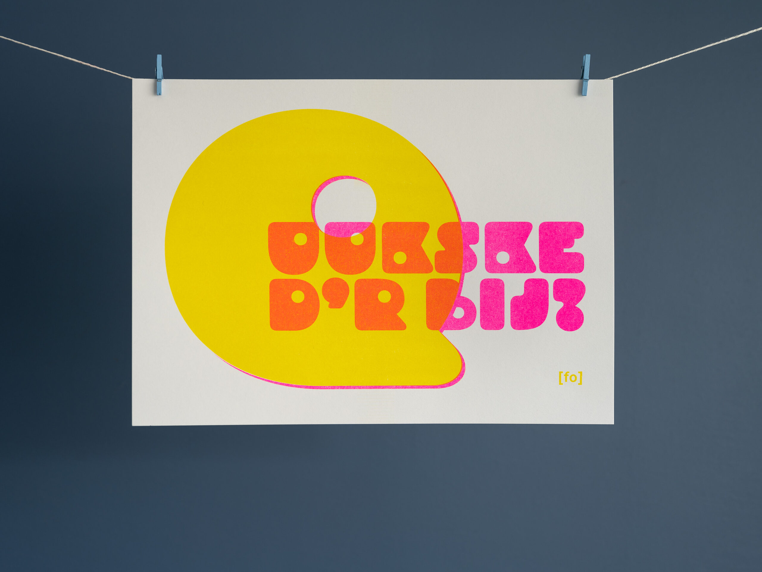 risoprint Quukske d'r bij? | brabantse spreuken