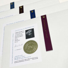 Rembrandt type 1 | Letterhead Gold print | envelop + certificaat