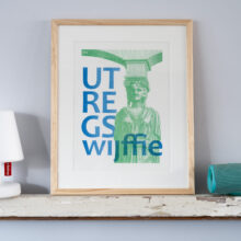 risoprint Utregs wijffie in lijst | Utrecht risoprint Utregs wijffie in lijst | Utrecht