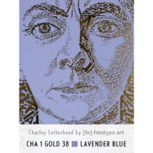 Charley Toorop | Letterhead Gold print | Lavender Blue | colour 38
