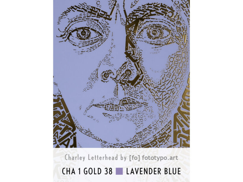 Charley Toorop | Letterhead Gold print | Lavender Blue | colour 38