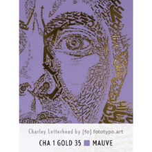 Charley Toorop | Letterhead Gold print | Mauve | colour 35