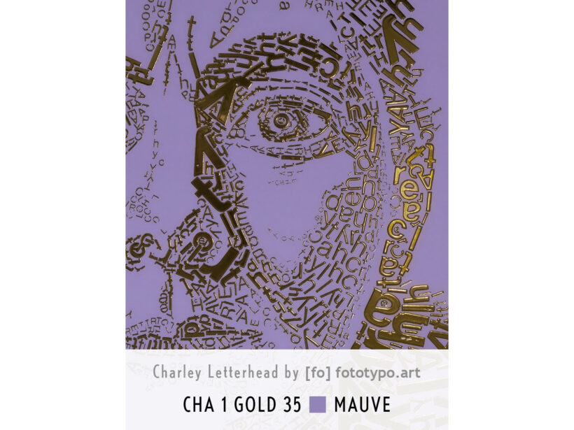 Charley Toorop | Letterhead Gold print | Mauve | colour 35