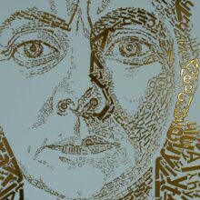 detail Charley Toorop | Letterhead Gold print | Sea Green