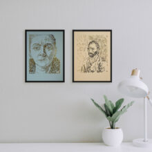 Charley Toorop | Letterhead Gold print | Sea Green