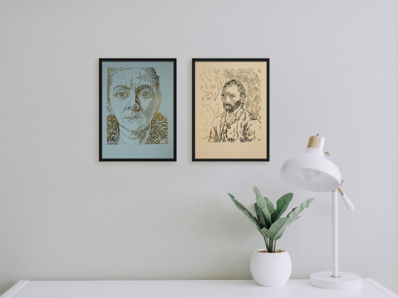 Charley Toorop | Letterhead Gold print | Sea Green