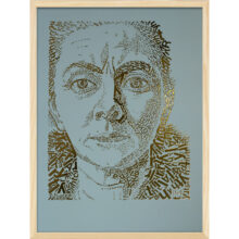 Charley Toorop | Letterhead Gold print | Sea Green | lijst hout