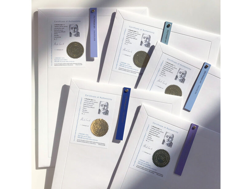 Charley Toorop | Letterhead Gold prints | envelop + certificaat