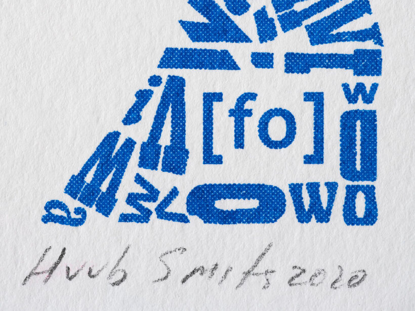 risoprint David Bowie | Letterhead detail risoprint David Bowie | Letterhead detail