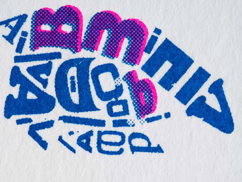 risoprint David Bowie | Letterhead detail risoprint David Bowie | Letterhead detail