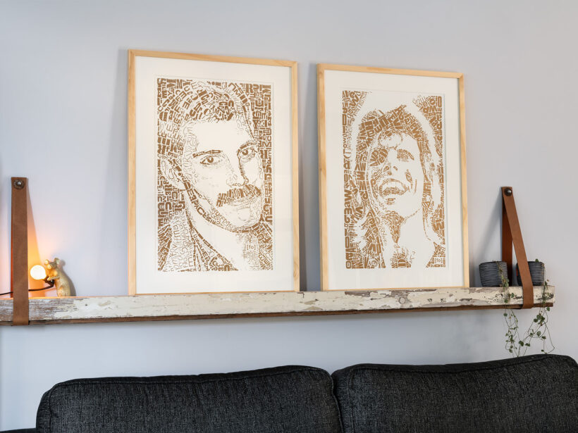 risoprint Freddie Mercury & David Bowie | Limited Edition Letterhead