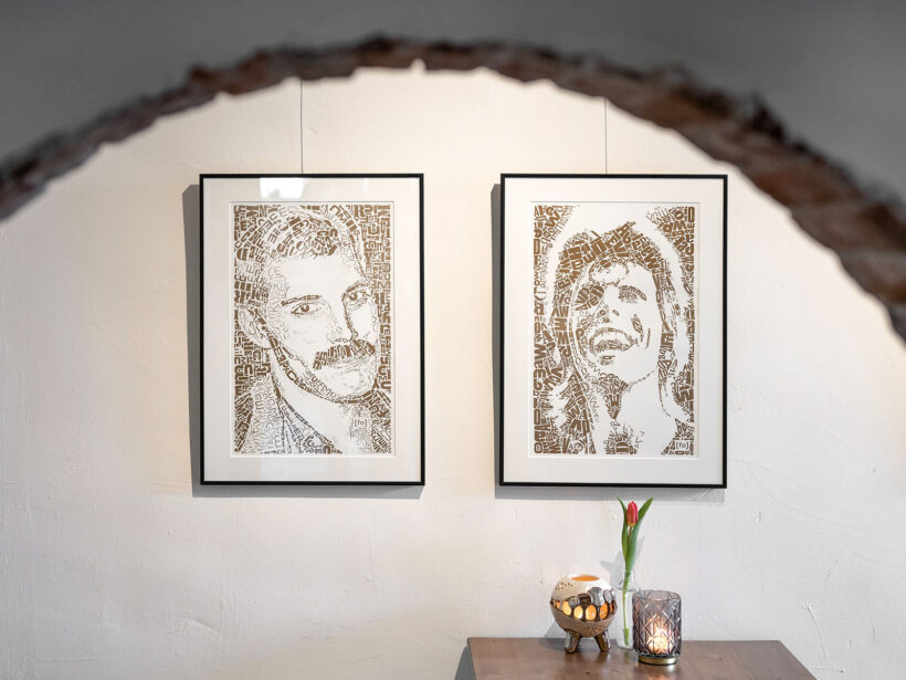 risoprint Freddie Mercury & David Bowie | Limited Edition Letterhead