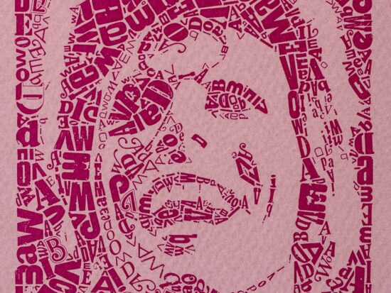 David Bowie | detail Letterheads kaart