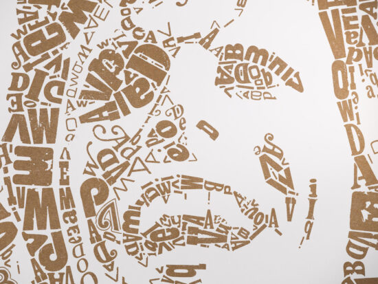 risoprint David Bowie | Limited Edition Letterhead detail