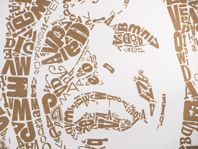 risoprint David Bowie | Limited Edition Letterhead detail