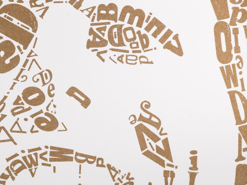 risoprint David Bowie | Limited Edition Letterhead detail