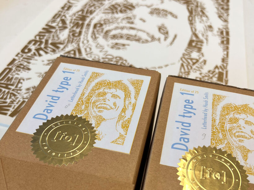 risoprint David Bowie | Limited Edition Letterhead | certificaat