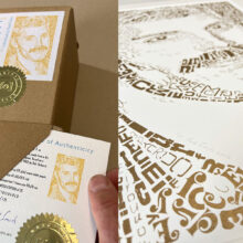 risoprint Freddie Mercury | Limited Edition Letterhead certificaat