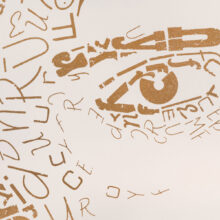 risoprint Freddie Mercury | Limited Edition Letterhead detail oog
