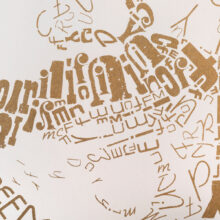 risoprint Freddie Mercury | Limited Edition Letterhead detail snor