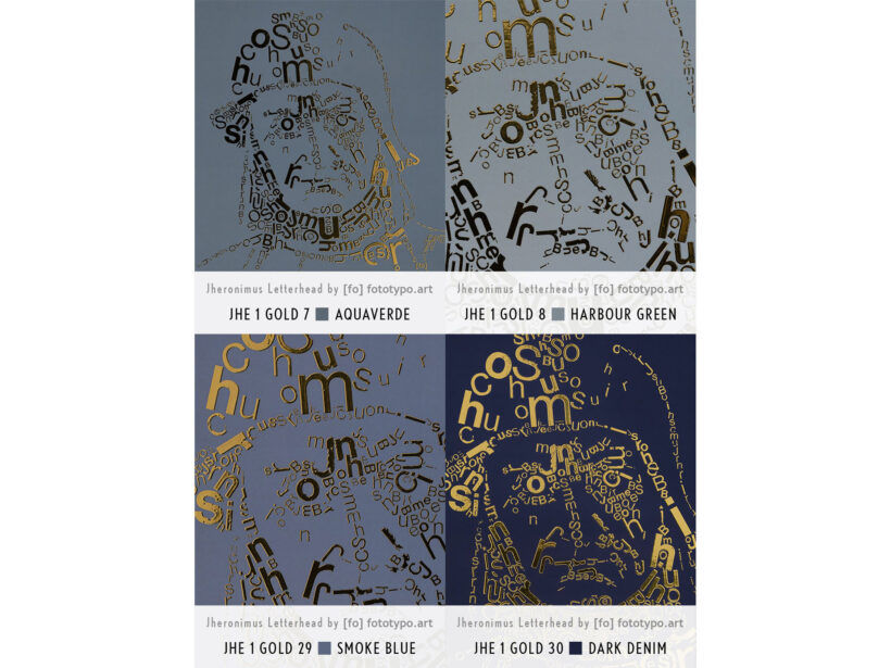 Jeroen Bosch | Letterhead Gold prints | kleuren