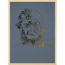 Jeroen Bosch | Letterhead Gold print | Aquaverde | lijst hout