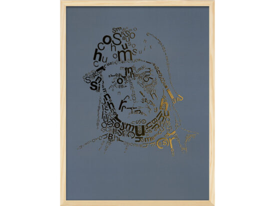 Jeroen Bosch | Letterhead Gold print | Aquaverde | lijst hout