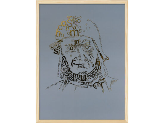 Jeroen Bosch | Letterhead Gold print | Harbour Green | lijst hout
