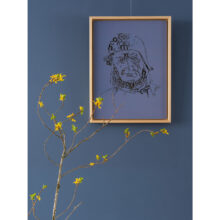 Jeroen Bosch | Letterhead Gold print | Smoke Blue