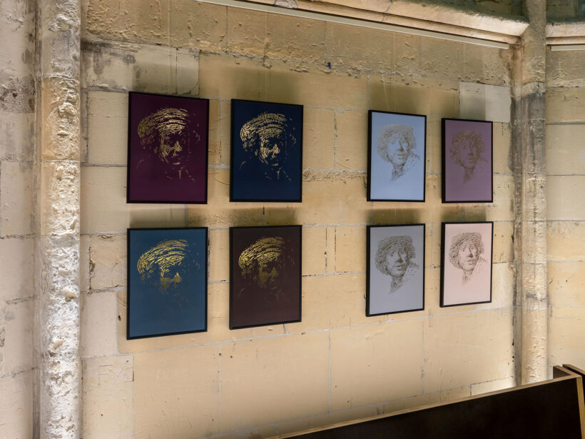 Rembrandt type 1 + 2 | Letterhead Gold prints | wall