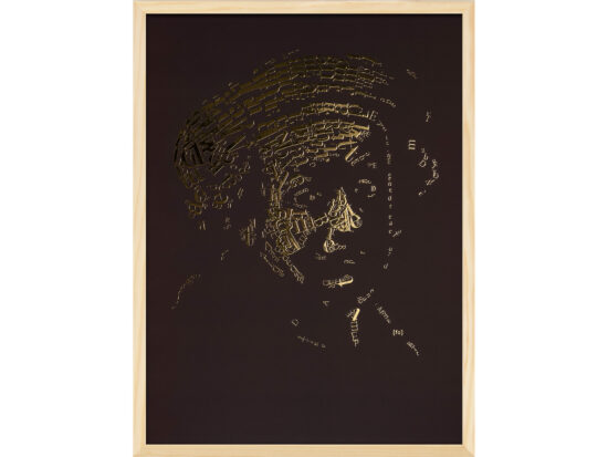 Rembrandt type 1 | Letterhead Gold print | Dark Chocolate | lijst hout