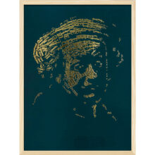 Rembrandt type 1 | Letterhead Gold print | Forest Green | lijst hout
