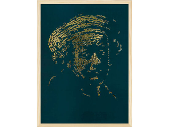 Rembrandt type 1 | Letterhead Gold print | Forest Green | lijst hout