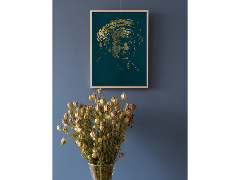 Rembrandt type 1 | Letterhead Gold print | Forest Green | wall