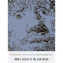 Rembrandt type 2 | Letterhead Gold print | Ash Blue | colour 27