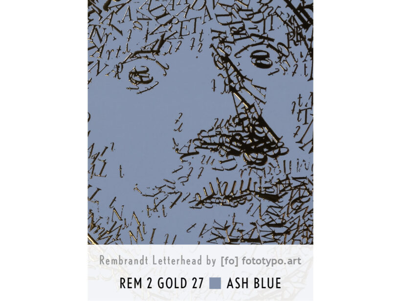 Rembrandt type 2 | Letterhead Gold print | Ash Blue | colour 27