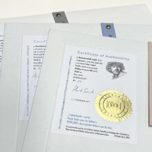 Rembrandt type 2 | Letterhead Gold print | envelop + certificaat
