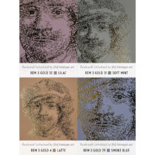 Rembrandt type 3 | Letterhead Gold print kleuren