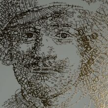 detail Rembrandt type 3 | Letterhead Gold print | Soft Mint