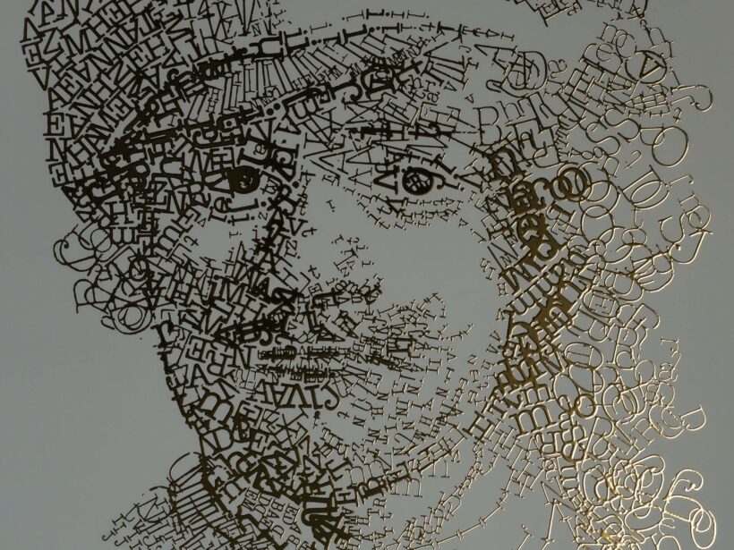 detail Rembrandt type 3 | Letterhead Gold print | Soft Mint