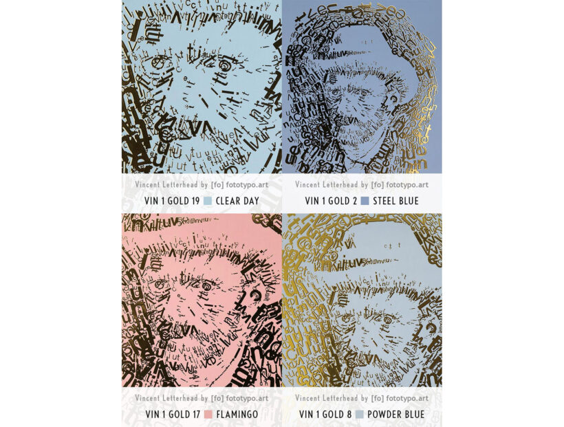 Vincent van Gogh 1 | Letterhead Gold print kleuren Vincent van Gogh 1 | Letterhead Gold print kleuren