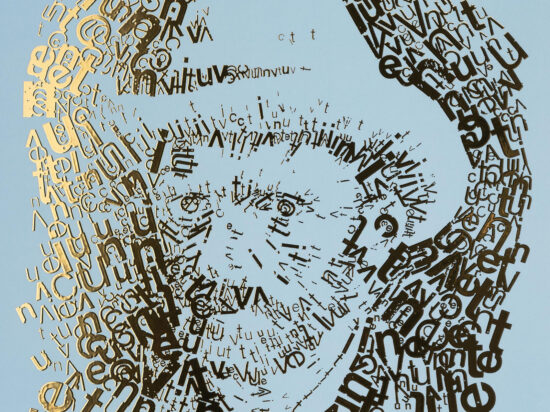 detail Vincent van Gogh 1 | Letterhead Gold print | Clear Day