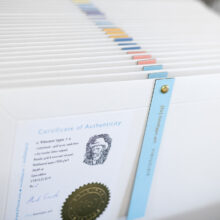 Vincent van Gogh | Letterhead Gold prints | envelop + certificaat Vincent van Gogh | Letterhead Gold prints | envelop + certificaat