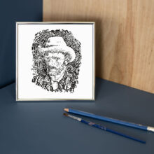 Vincent van Gogh 1 | Letterhead in verzilverd lijstje