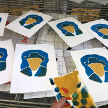 zeefdruk Vincent van Gogh 1 | Limited Edition Letterhead | proces