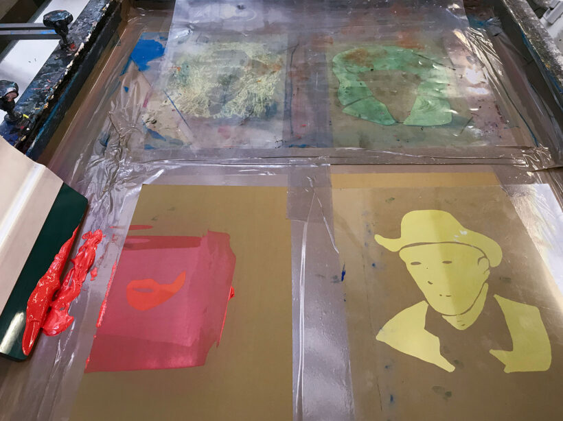 zeefdruk Vincent van Gogh 1 | Limited Edition Letterhead | proces