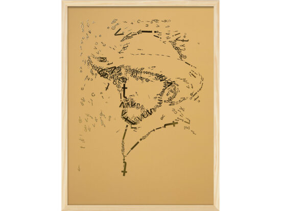 Vincent van Gogh 2 | Letterhead Gold prints | Sunflower | lijst hout